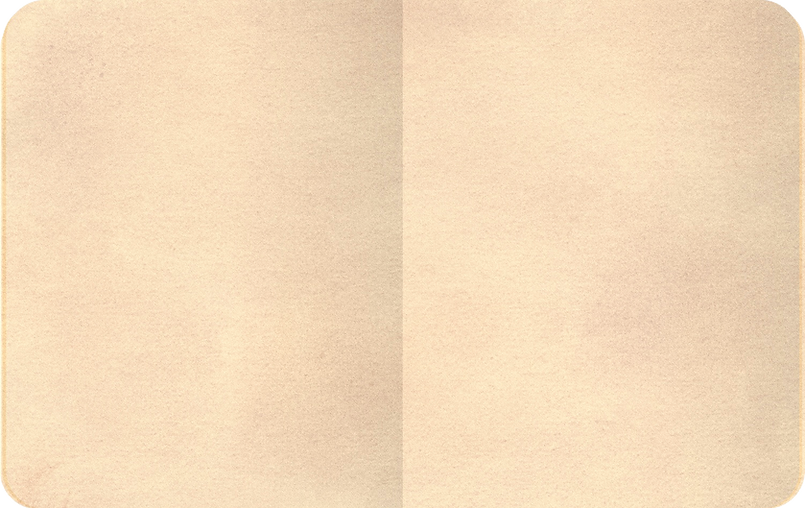 A semi-distressed notebook.