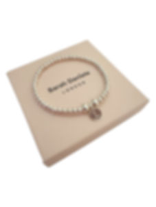 Sarah - Silver Personalised Disc Bracelet