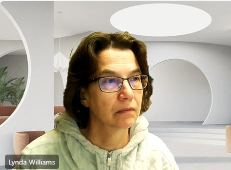 Lynda Williams, author of the Okal Rel Saga, in a thoughtful mood.