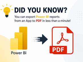 Exporting Reports from a Power BI App to PDF. From BI capabilities to the business gap!
