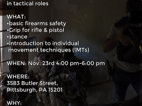 Actors Tactical Workshop at Our Studio!