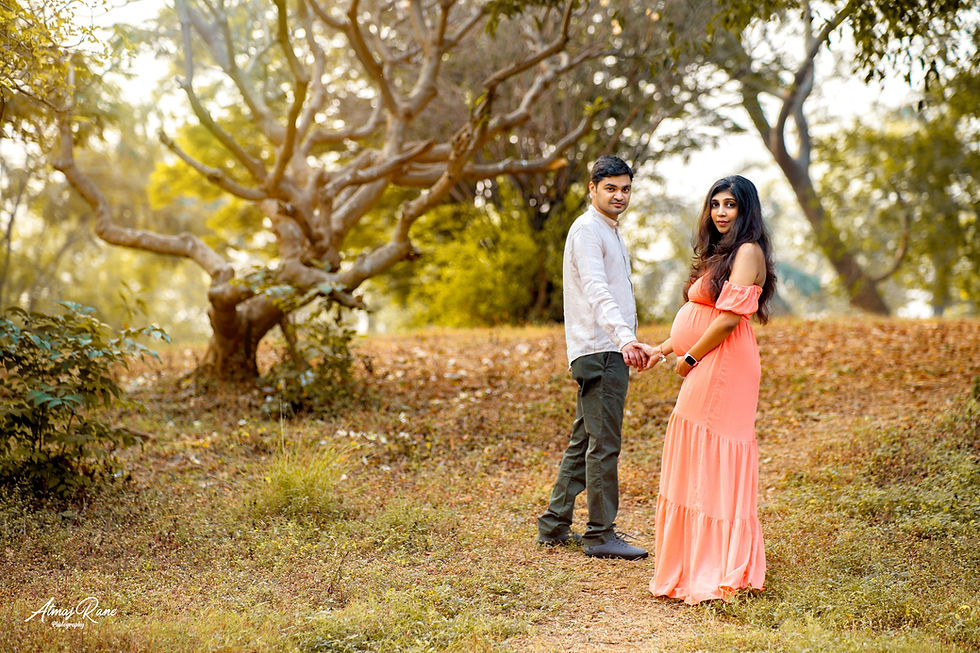Maternity Photoshoot Ideas in the serene garden locations
