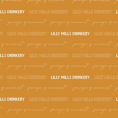 Beautiful alternative branding patterns of The Lilly Mills Drinkery mobile horsebox Bar