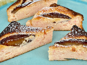 Topfen - Waldbeeren Schnitte (low carb, glutenfrei)