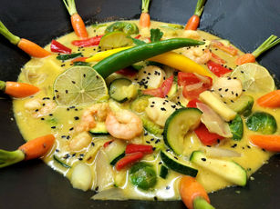 WOK-CURRY ohne Fertigprodukte oder Vakuum verpackter Paste!