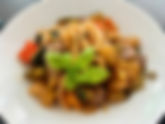 Filet mit Zucchini & Udon-Nudeln