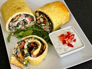 Gefüllte Eier-Rolle alias Dürüm (low carb, glutenfrei)
