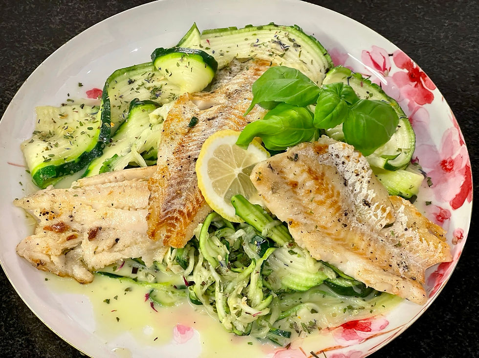 Zoodles & Fischfilet