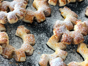 Schnelle Mini-Nusskronen aus Blätterteig