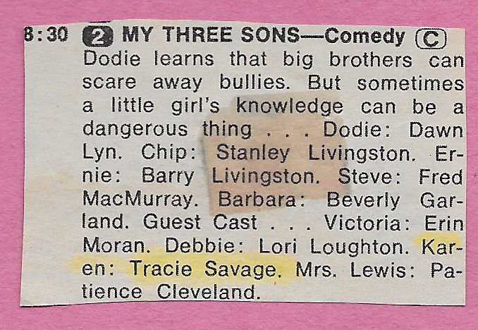 1969 TV GUIDE My Three Sons