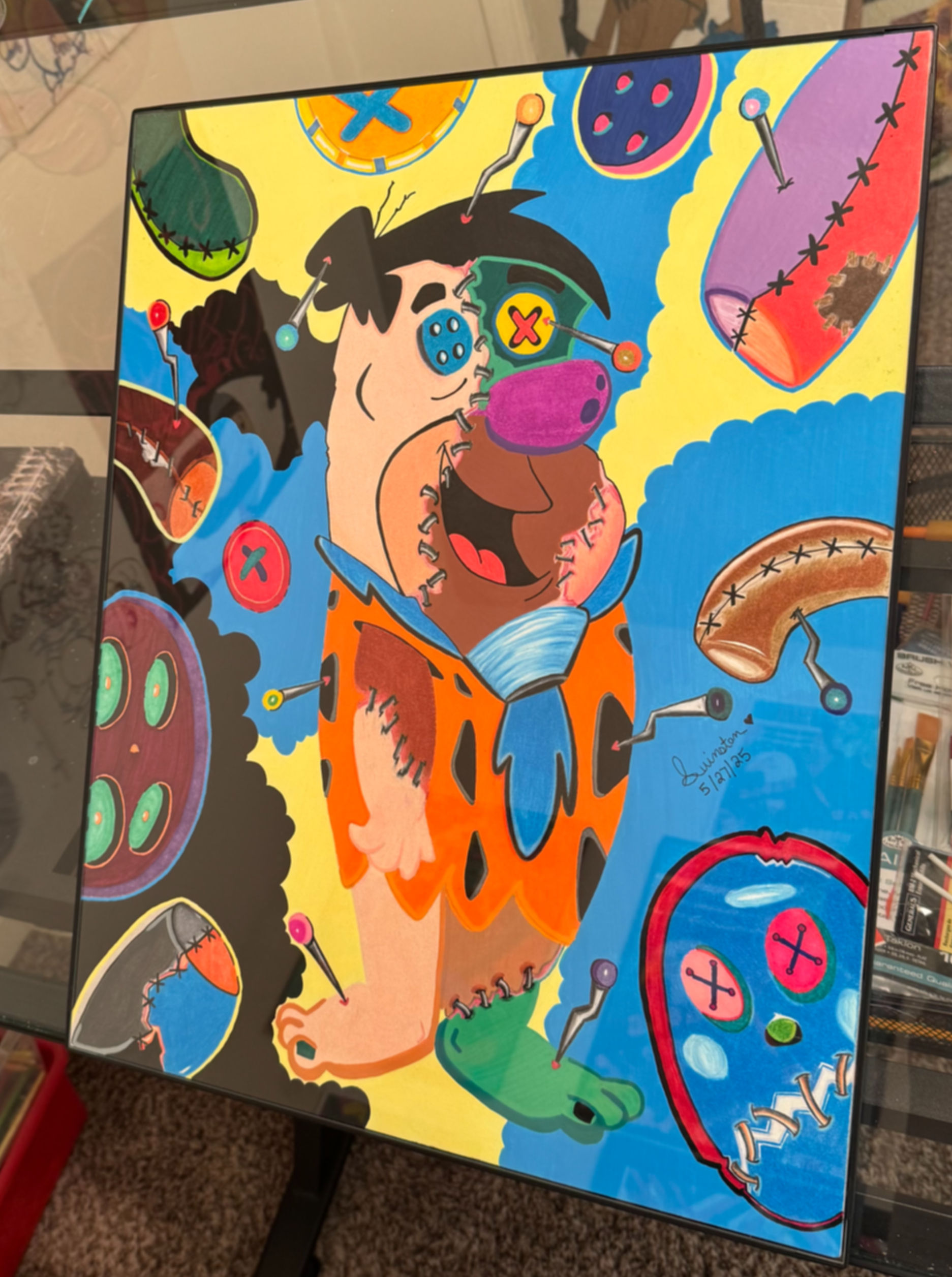 Trapped In Smoke Original: deconstructed Fred Flintstone