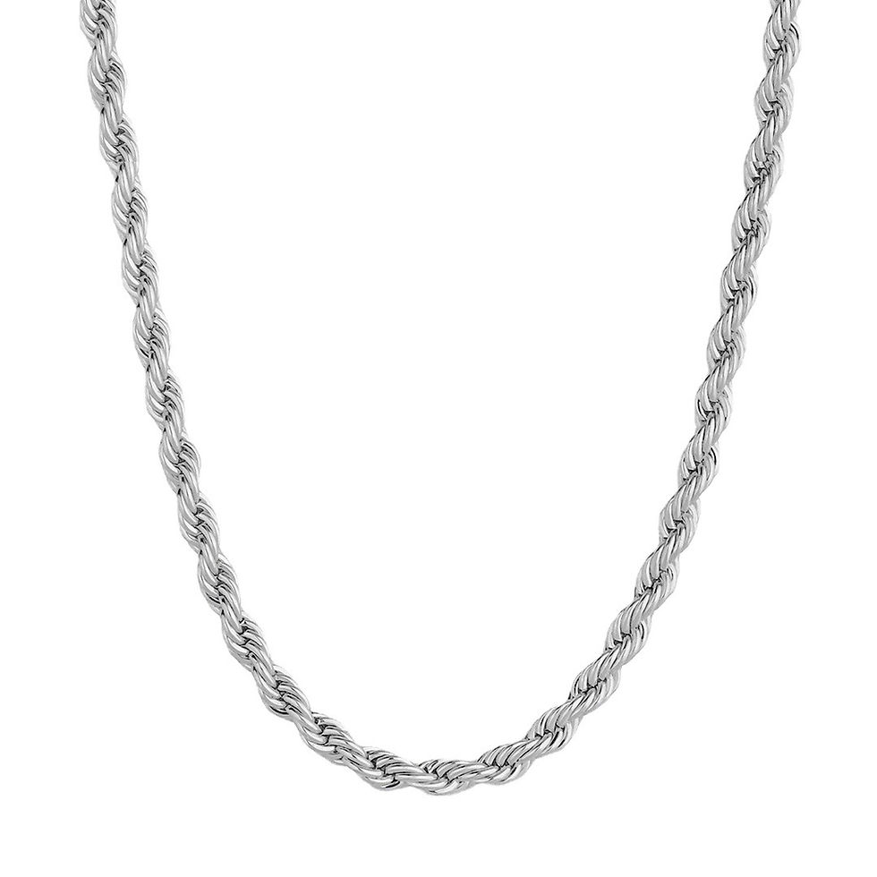 Thumbnail: Trendy 18K Gold Plated Stainless Steel Twist Chain Necklace