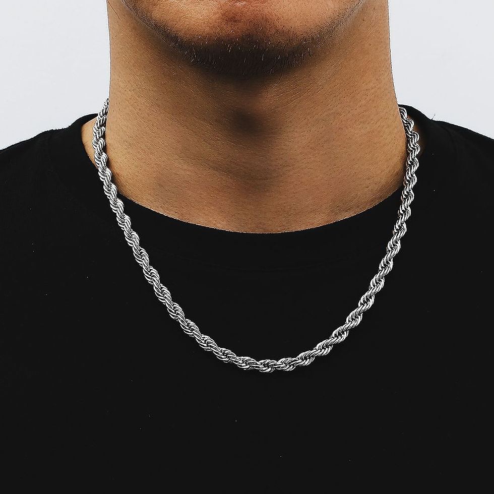 Thumbnail: Trendy 18K Gold Plated Stainless Steel Twist Chain Necklace