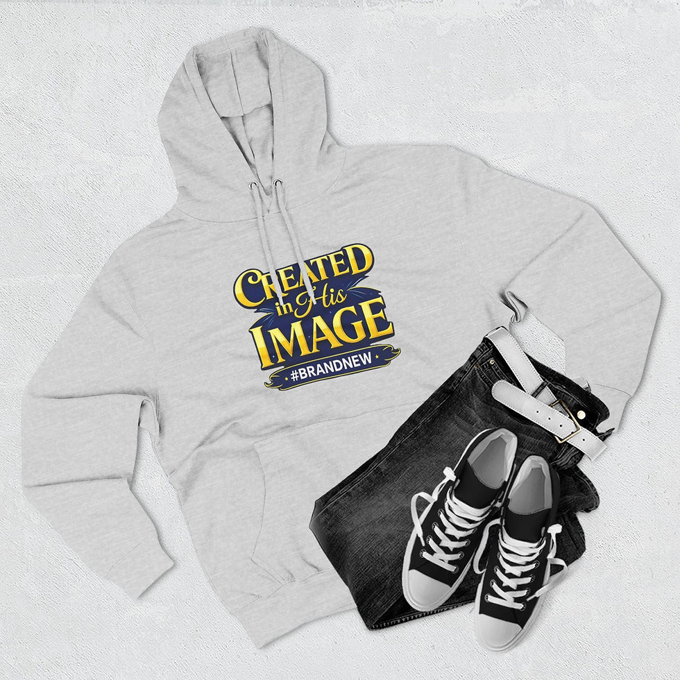 Thumbnail: Created in His Image Hoodie — Faith-Based Inspirational Pullover