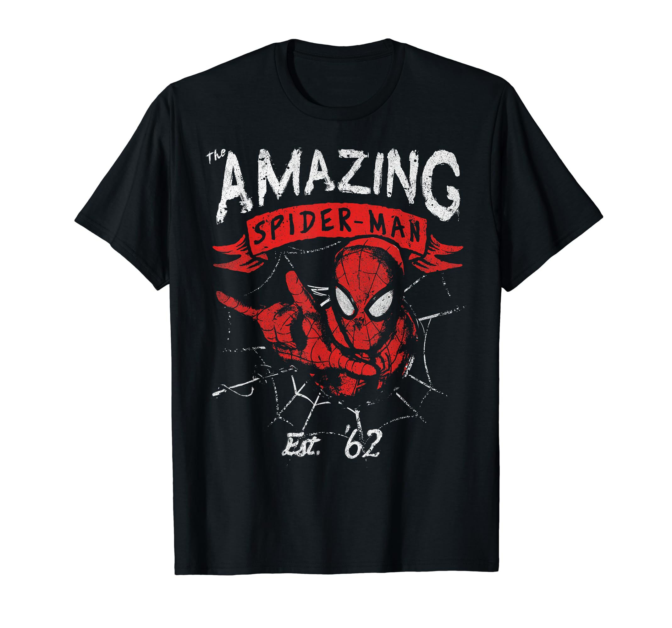 Marvel The Amazing Spider-Man Grunge Graphic T-Shirt T-Shirt