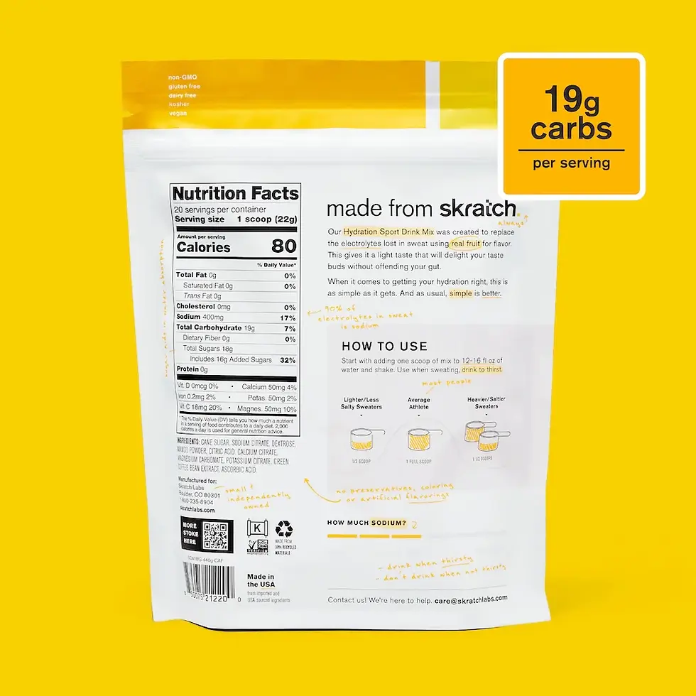 Thumbnail: Hydration Sport Drink Mix Mango w/ Caffeine