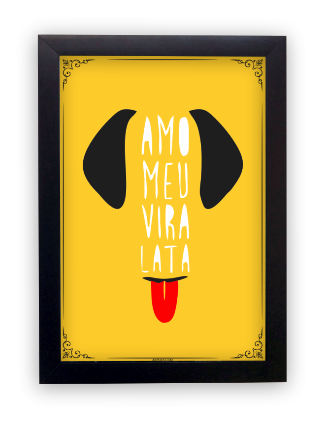 Miniatura: Quadro Decorativo Pet Shop com Moldura Laqueada
