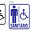 Miniatura: Kit 3 Placas para Sanitários 15x20cm