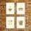 Miniatura: Composição 4 Quadros Decorativos Cozinha com Moldura Laqueada - (KIT04)