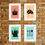 Miniatura: Composição 4 Quadros Decorativos Cozinha com Moldura Laqueada - (KIT06)