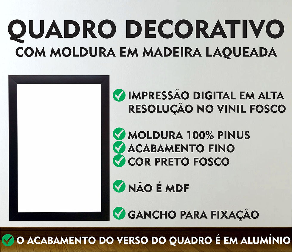 Miniatura: Composição 4 Quadros Decorativos Cozinha com Moldura Laqueada - (KIT03)