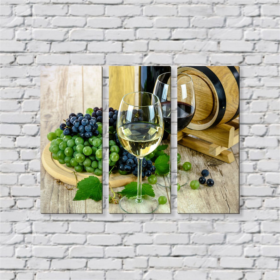 Quadro Vinhos Área Gourmet Decoração Em Tecido Canvas