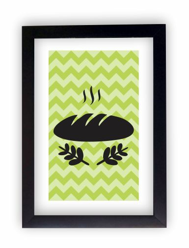 Miniatura: Quadro Decorativo Cozinha com Moldura Laqueada 18x23 cm