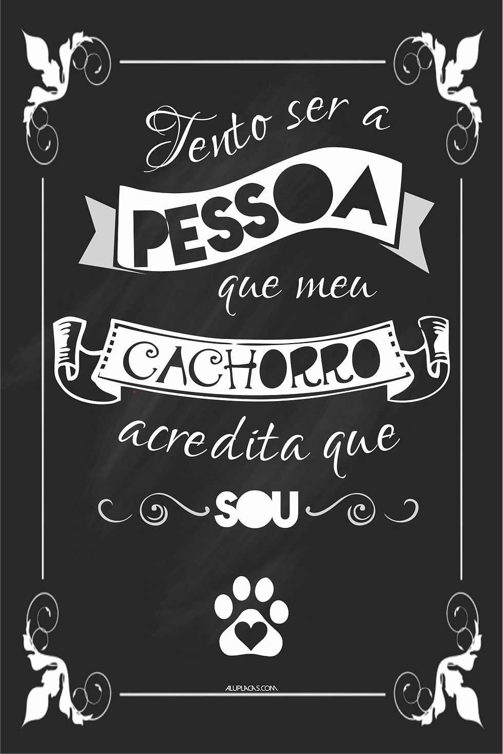 Tento ser a pessoa que meu cachorro acredita que sou 2 - 10x15cm