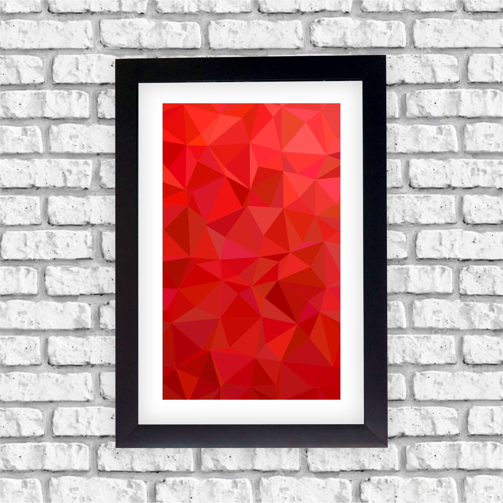 Quadro Decorativo Figuras Geométricas Abstratas Triangulares (ABS010)