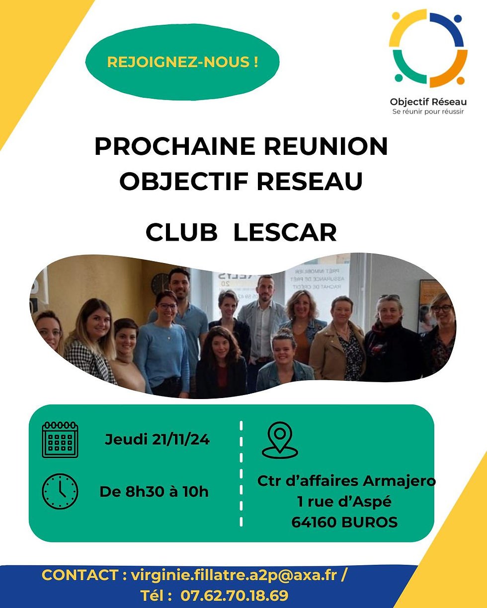 🤝 Merci à Objectif réseau pour son accueil 