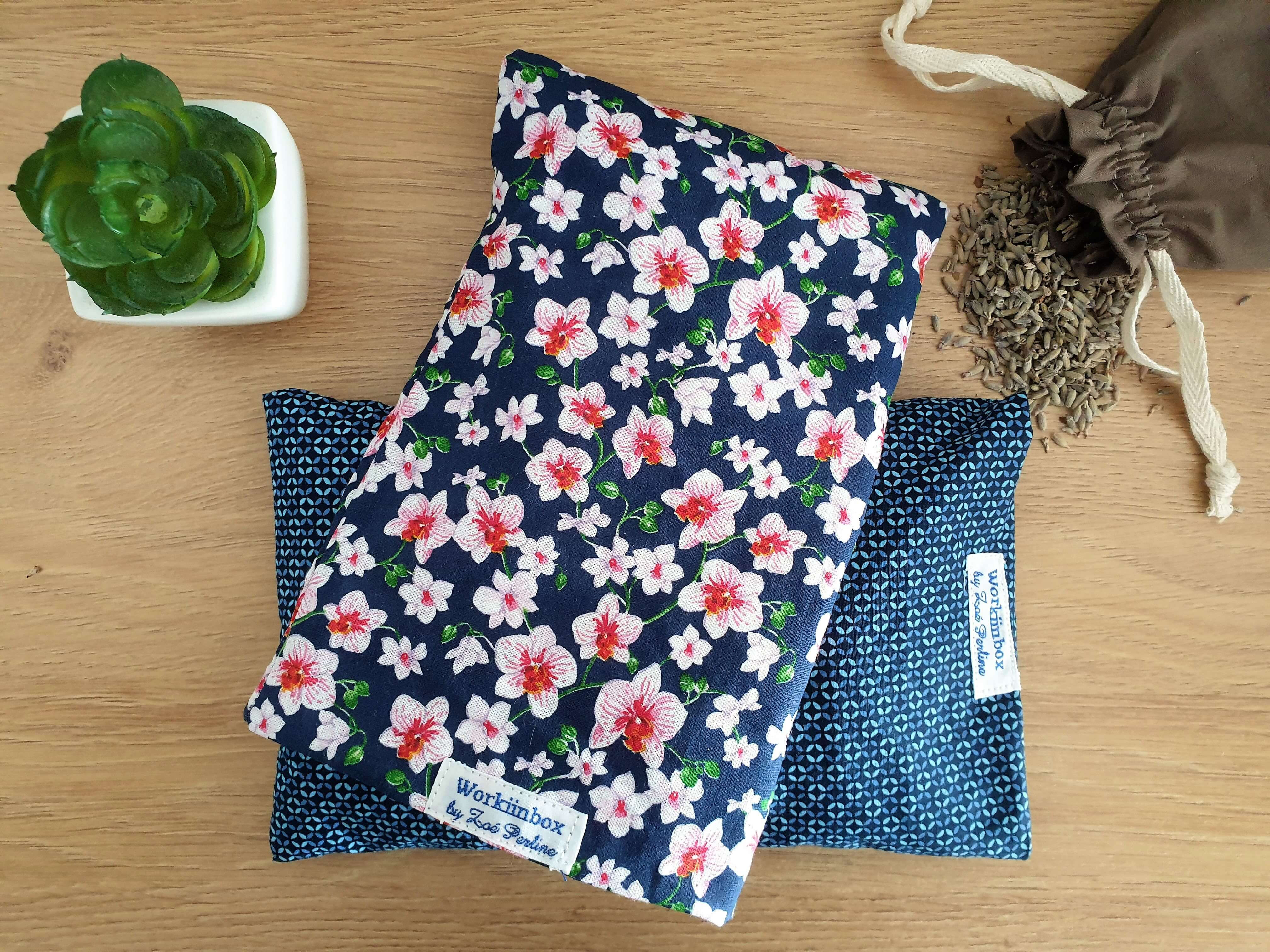 coussin de yoga bouillote sèche riz lavande