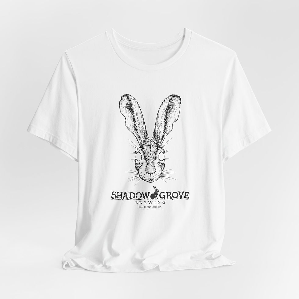 Thumbnail: Shadow Grove Brewing - Rabbit Face - Unisex Jersey Short Sleeve Tee