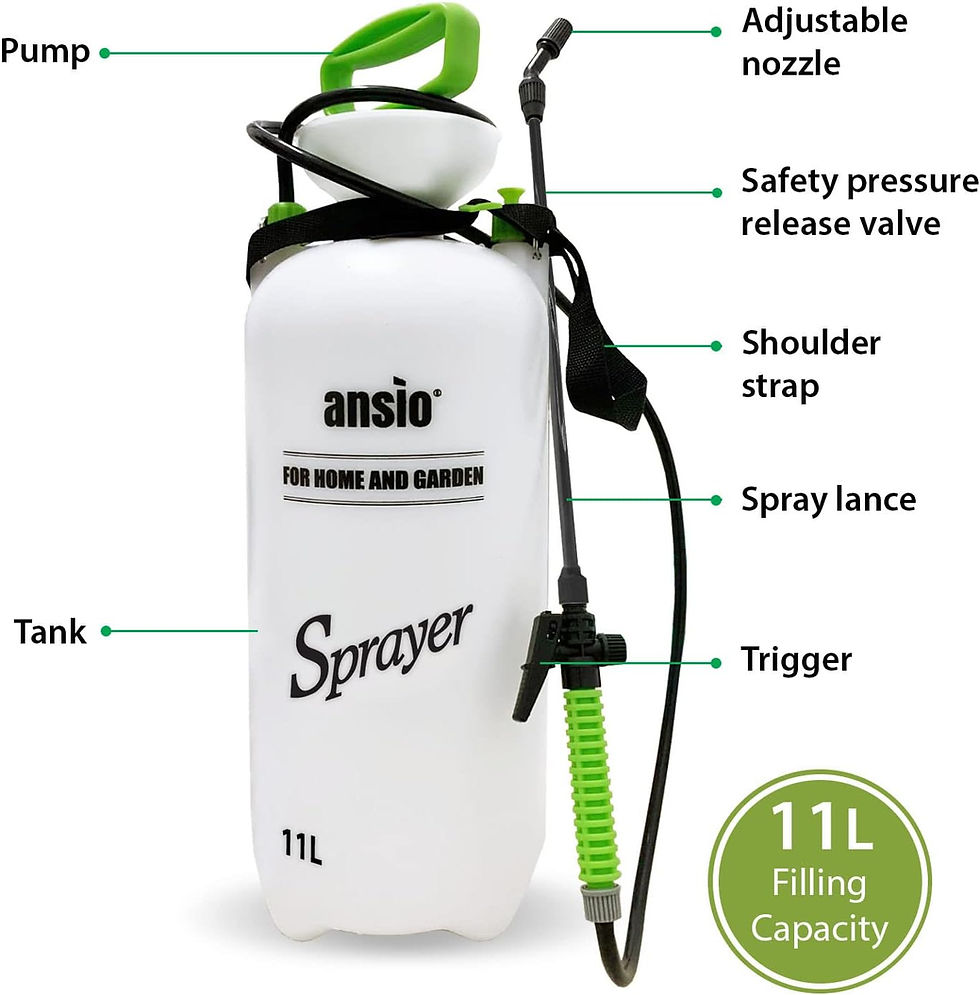 Thumbnail: ANSIO® Garden Sprayer 11 litre Pressure Sprayer Pump Action