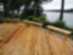 Deck and benches