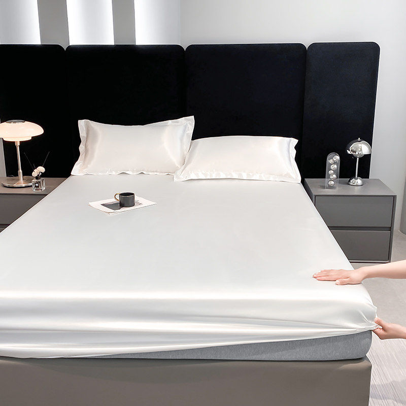 Thumbnail: Bedroom Summer Bedsheets Satin Cooling Dubble Quilt Cover Bedsheets Pillowcase L