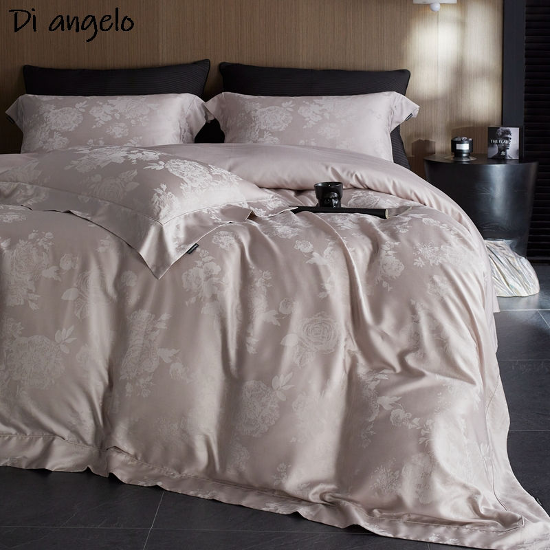 Thumbnail: 4PCS High End Embroidery 1000TC Egyptian Cotton Queen King Bedding Sets Bed Line