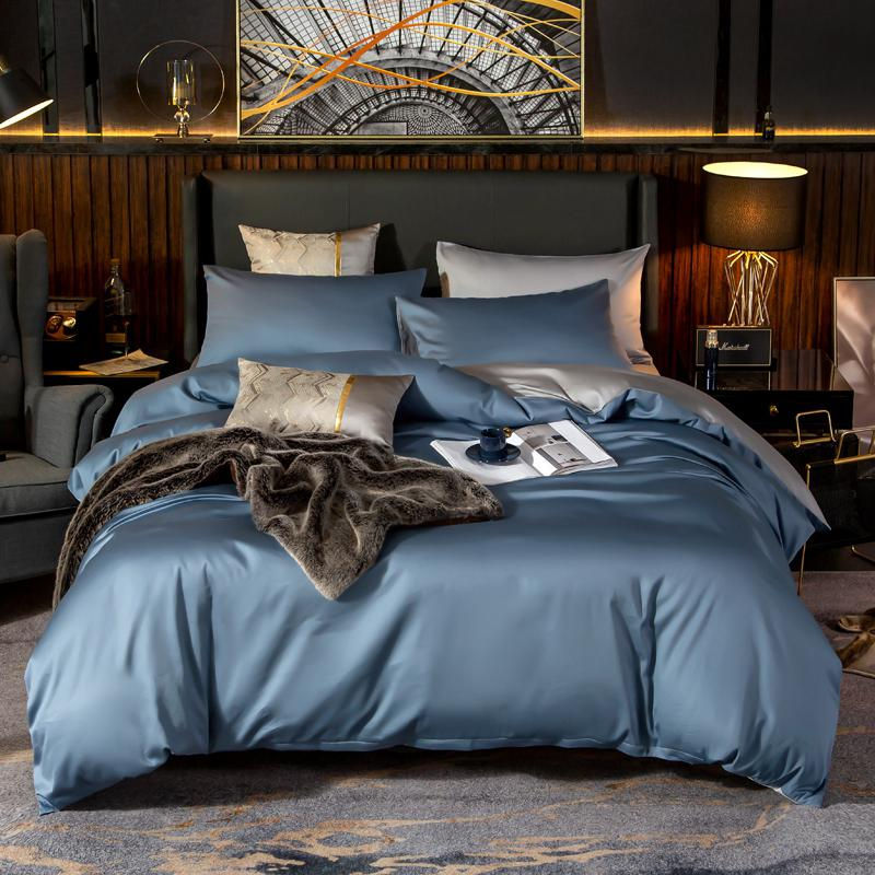 Thumbnail: Luxury Egyptian Cotton Bedding Set Family set Twin Queen size Duvet Cover Bed Sh