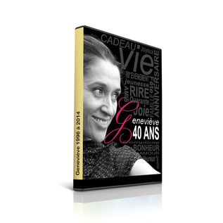 Création d'une jaquette DVD souvenir pour les 40 ans de la cliente.