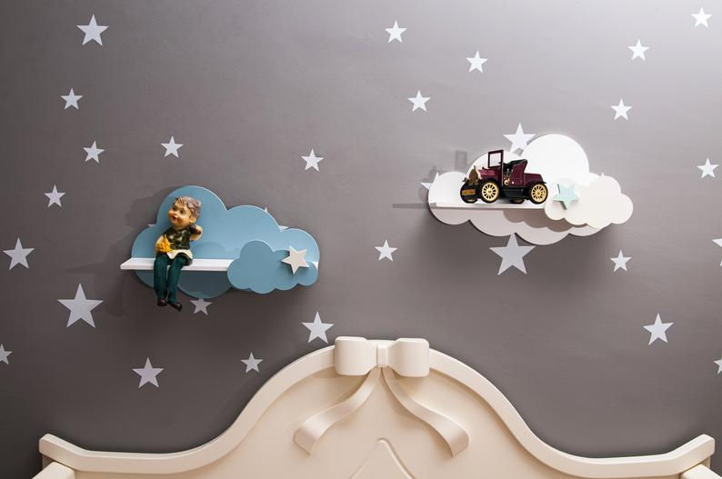 Miniatura: Juego de 2 estantes de pared Cloud (envío incluido)