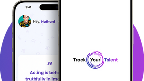 Track Your Talent app - homepage & logo