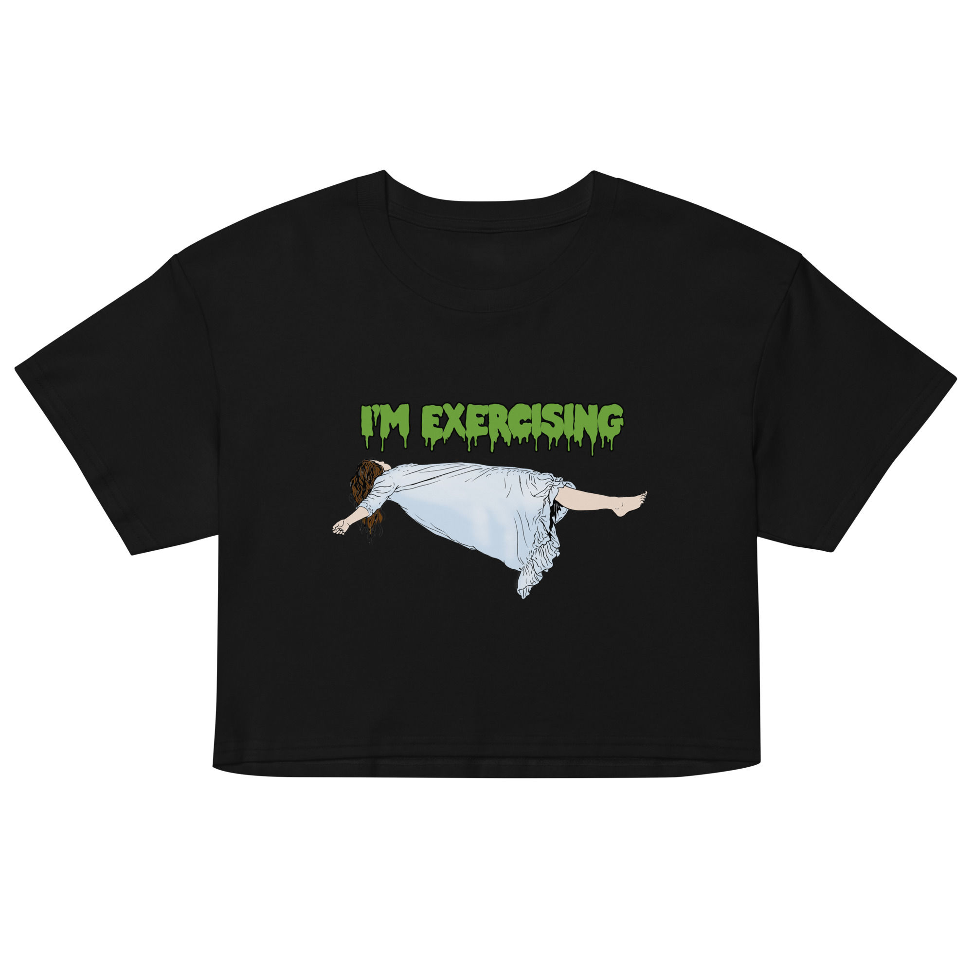 "I'm Exercising" Women’s crop top