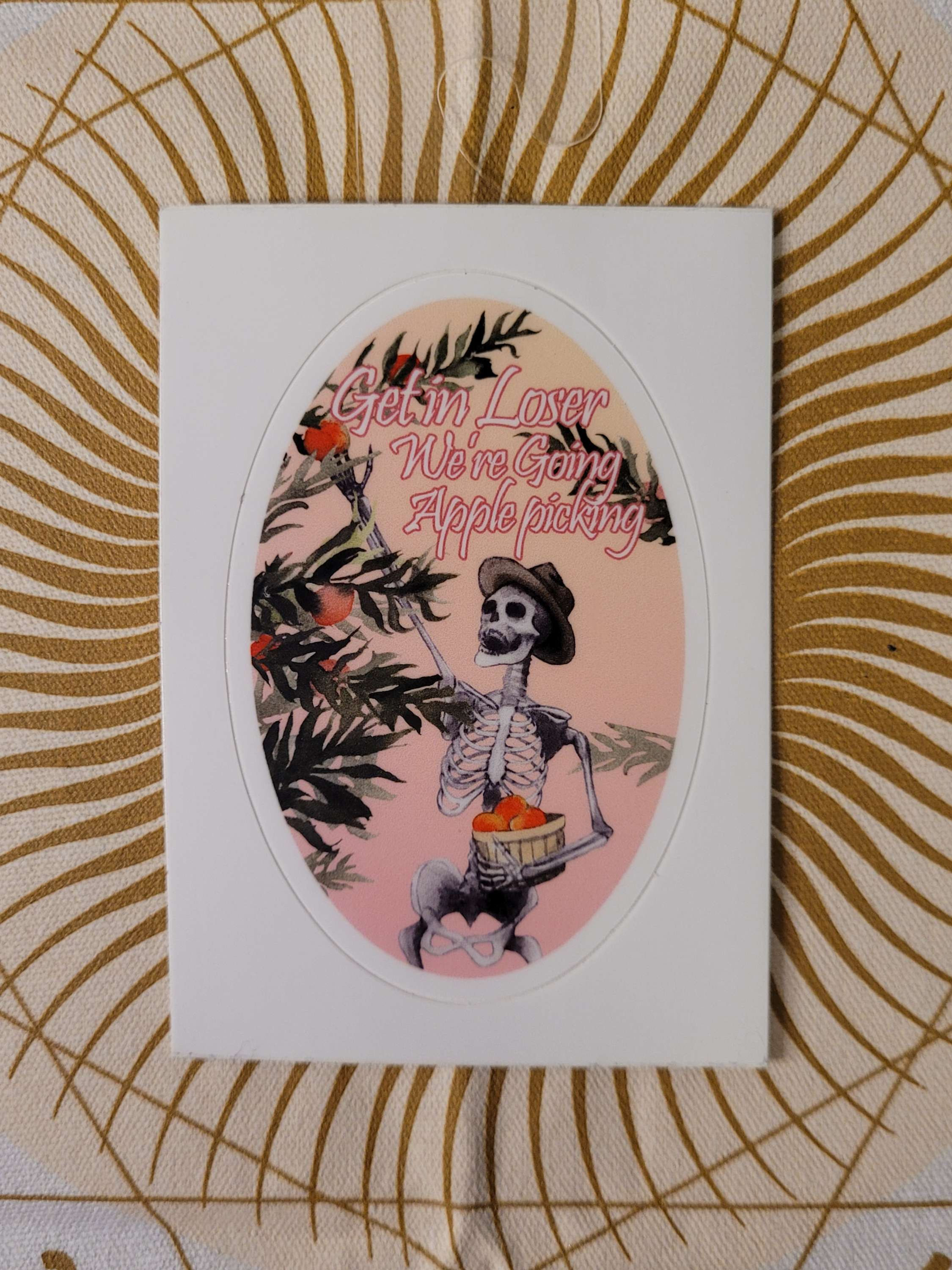 Skeletons Living their Best Life 3" Vinyl Sticker