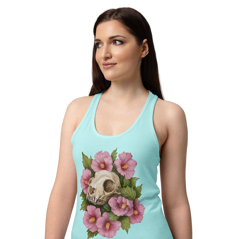 Thumbnail: Beloved Cat Women’s fitted racerback tank top
