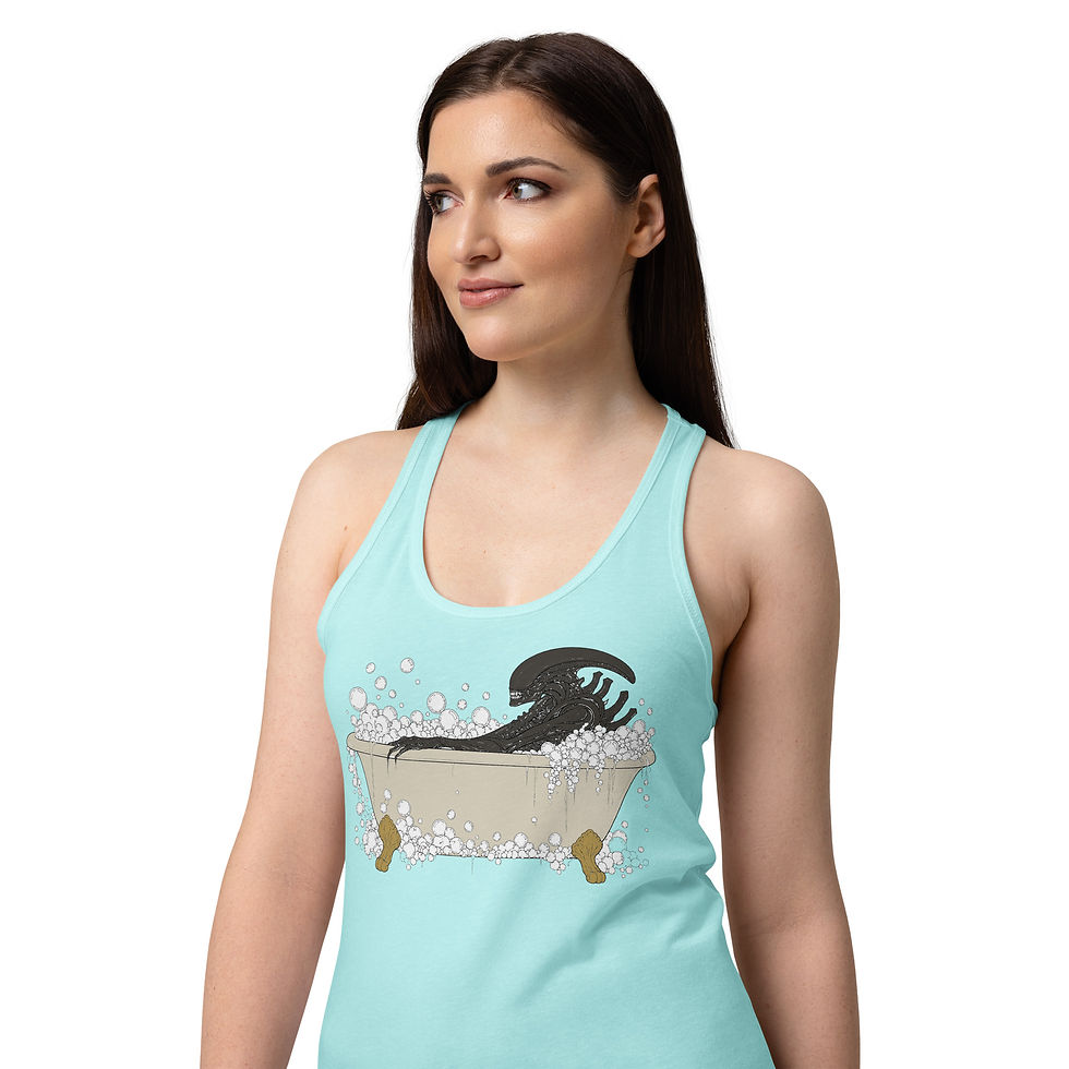 Thumbnail: Zenomorph Tub Time Women’s fitted racerback tank top