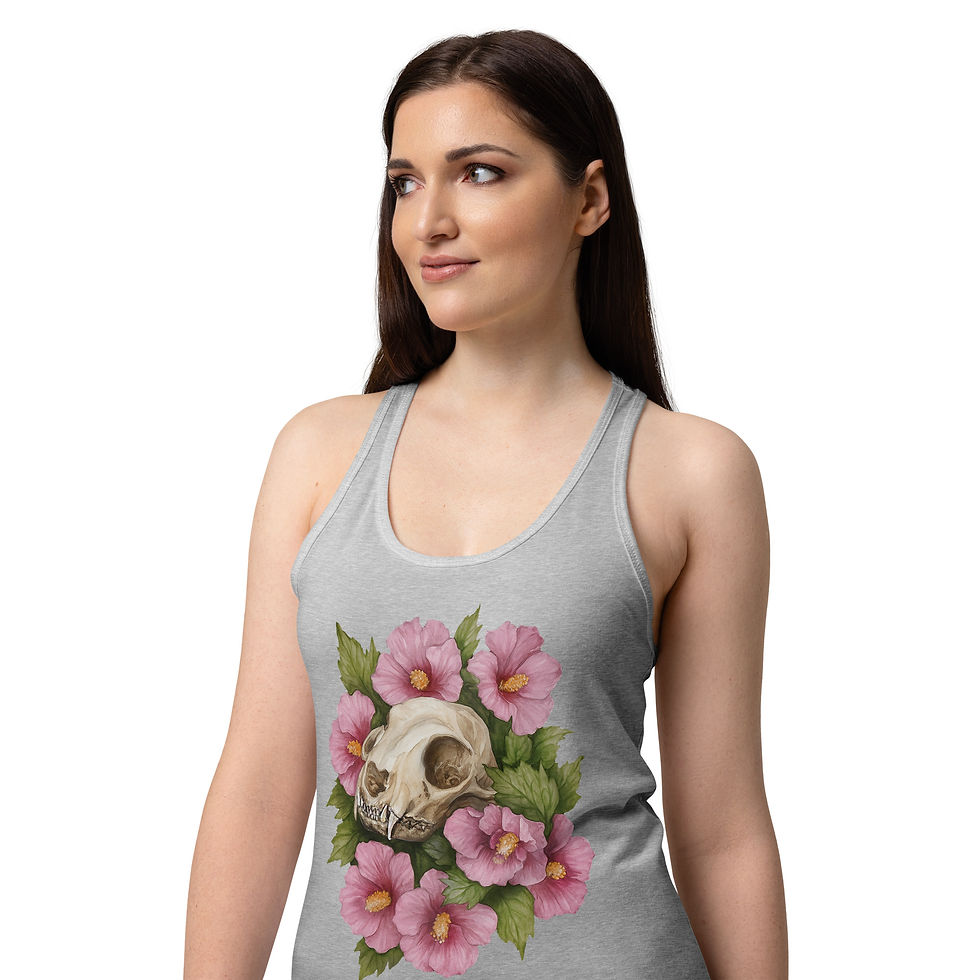 Thumbnail: Beloved Cat Women’s fitted racerback tank top
