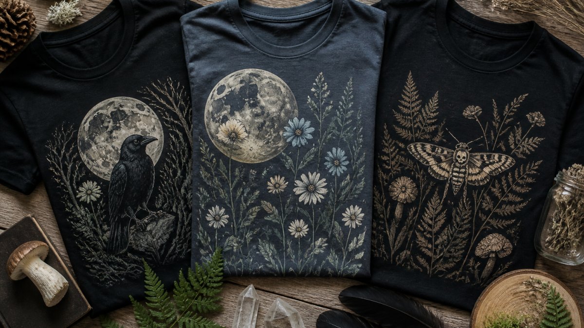 Gothic Graphic Tees With Nature Designs: A Curated Guide
