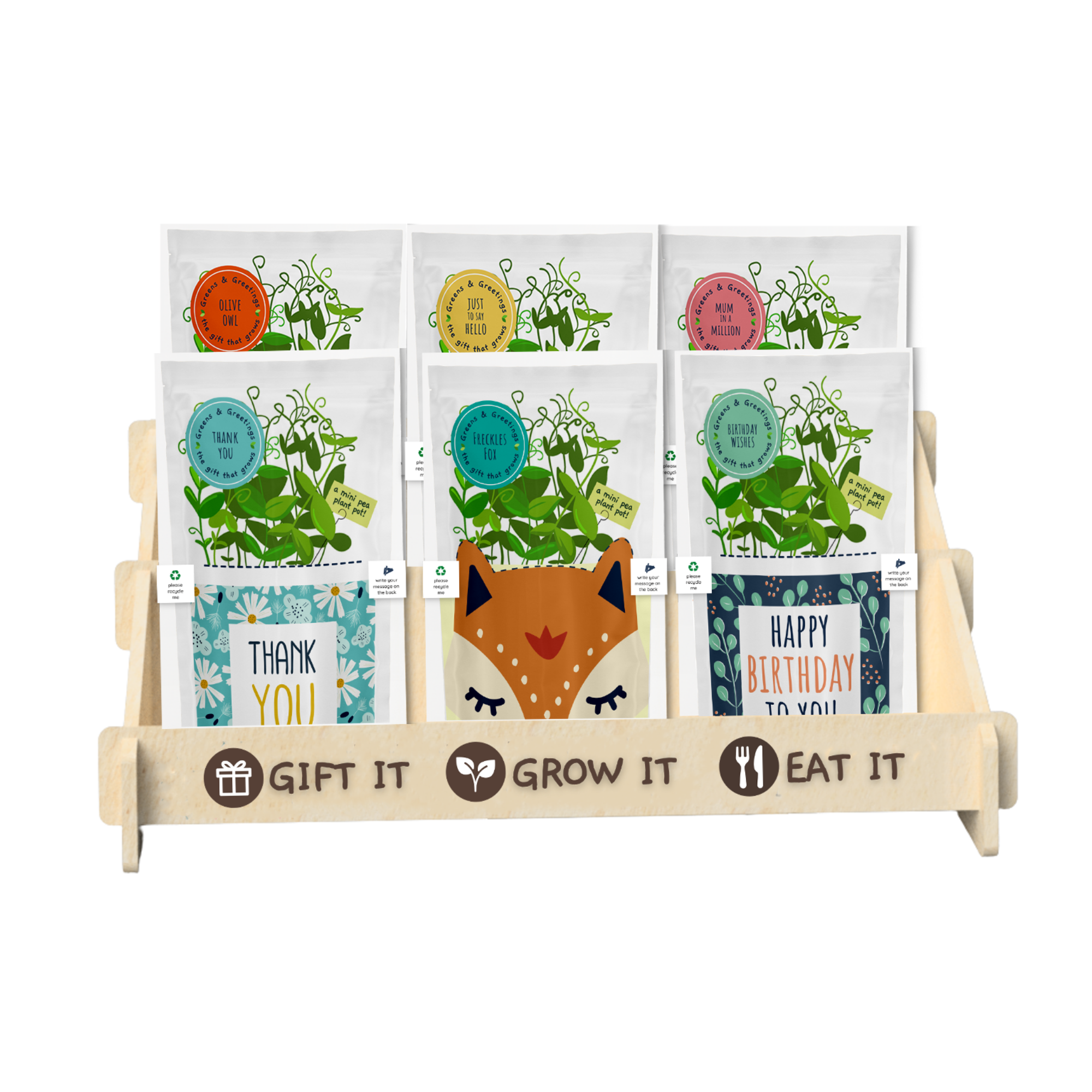 A greeting card, gift and plant pot, cleverly rolled in to one!