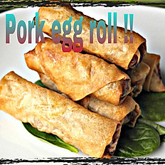 Pork/ chicken egg rolls ( 3 )