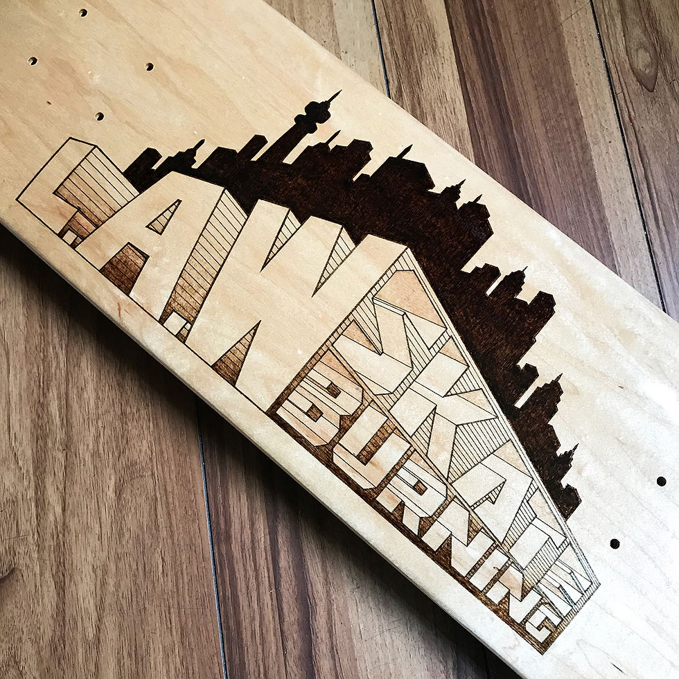 BURNING SKATEBOARD [CITY]