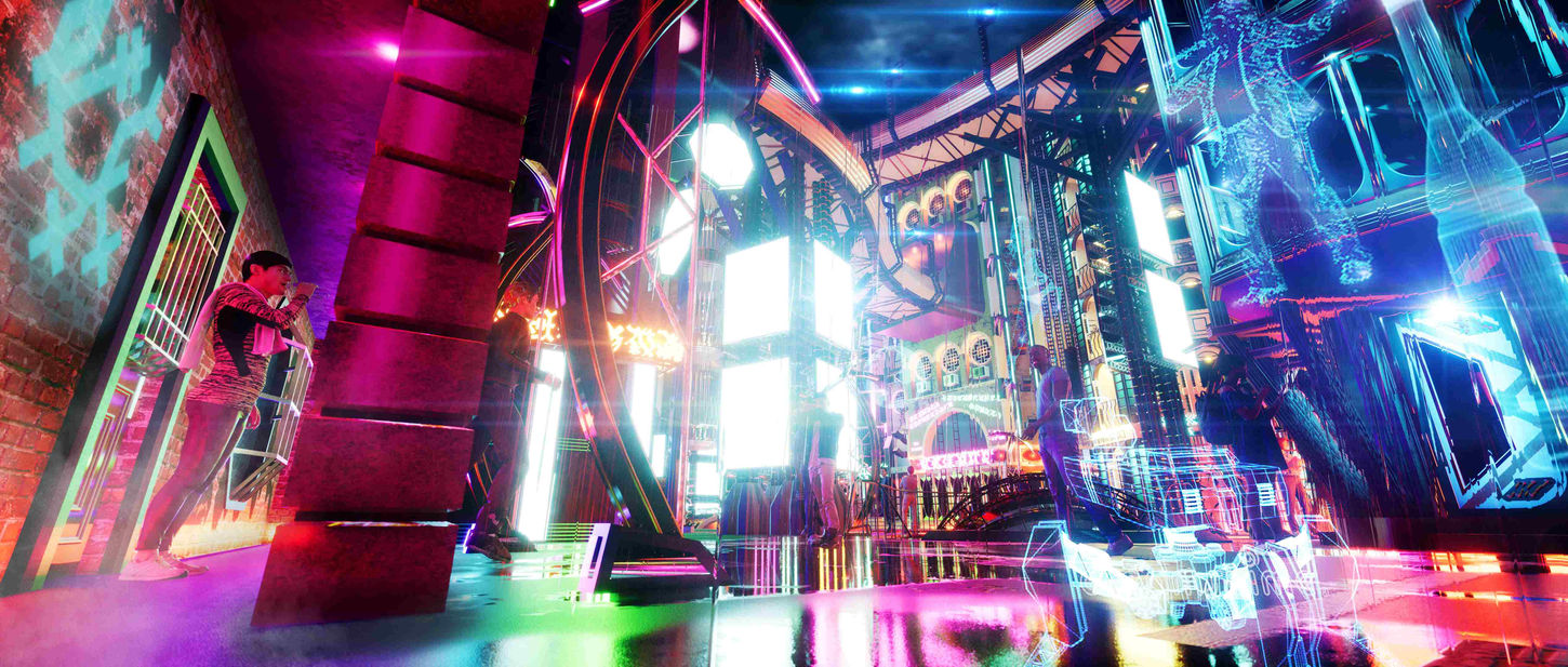 Neuromancer Concept Art Visual Chiba City The Chatsubo Bar Club Entrance